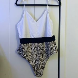 Reversible One Piece Leopard Swimsuit
